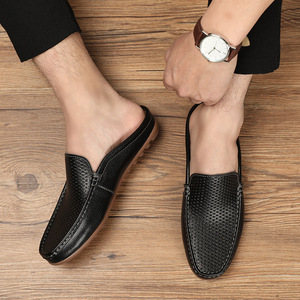 Calzado Casual de Verano JFXSHOES, Talla Grande, Cuero Genuino, Estilo Slip-On, Transpirable, Moderno, Ligero, Punta Cerrada - Product Image 5