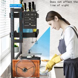 Moderno Escurridor de Platos Metálico, Organizador de Cocina, Estante de Almacenamiento para Encimera con Escurridor de Fregadero y Soporte para Utensilios - Product Image 2