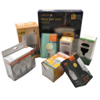 Boîtes d'emballage d'ampoule LED en carton avec Logo imprimé personnalisé