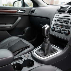 Deluxe Peugeot 407 Gear <b>Knob</b> and Windscreen Cover with Sport Gear <b>Shift</b> Boot Grey Long Design Made in TR - Product Image 3