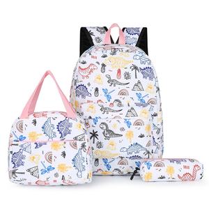 Wholesale Cartoon Character <b>Backpacks</b> Custom Printed Girls Boys School Bag and Lunch Bag Set for Kids - Product Image 2