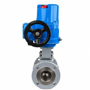 บอลวาล์วแบบลอยตัวชนิดหน้าแปลนสแตนเลส DN80 PN16 Class 150 พร้อมแอคชูเอเตอร์อัจฉริยะแบบ Q-Type ซีล PTFE สำหรับควบคุมน้ำ - Product Image 3