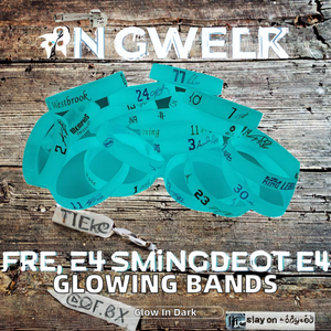 Pulseras de Silicona Fluorescentes Recicladas Ecológicas con Logotipo Personalizado, Pulseras de Goma Oscura para Eventos y Promociones - Product Image 2