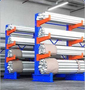 Estantes de almacenamiento en voladizo de alta resistencia Solución de sistemas de estantería en voladizo naranja Estante de acero en voladizo para almacén - Product Image 6