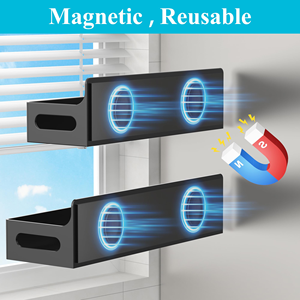 Organizador de Estante Lateral para Refrigerador, Cesta de Almacenamiento Magnética sin Perforaciones, Juego de Estantes para Especias de Plástico con Ganchos para Refrigerador - Product Image 3