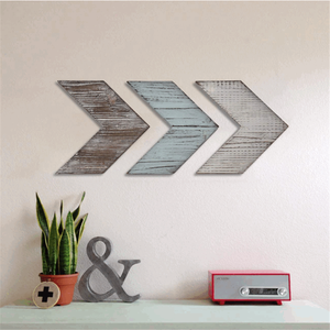 <span class=keywords><strong>Pays</strong></span> Style rustique Chevron flèche forme signe mural meilleure vente flèche Design en bois maison mur décor - Product Image 2