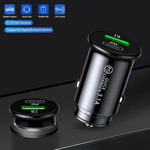 ที่ชาร์จในรถยนต์ 20w Qc3.0 ชาร์จเร็ว ช่องเสียบที่จุดบุหรี่ในรถยนต์ ช่องเสียบ Type C สำหรับชาร์จโทรศัพท์มือถือ Xiaomi Iphone ช่องเสียบ PD - Product Image 3