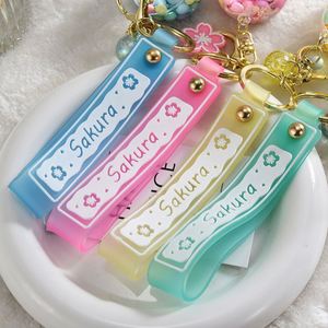 Cute Oil Liquid Lollipop Keychain Quicksand Snowflake Glitter Acrylic Floating Keyring Pendant for Women Backpack <b>Key</b> <b>Chains</b> - Product Image 5