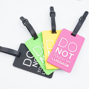 Wholesale Fashionable Custom Logo & Color Silicone Soft PVC Travel Luggage <b>Tag</b> - Product Image 2