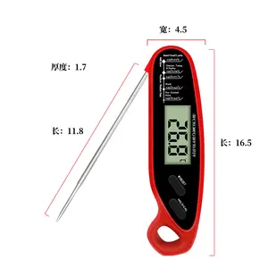 Thermomètre à viande numérique électronique étanche pour la cuisson en cuisine avec lecture instantanée