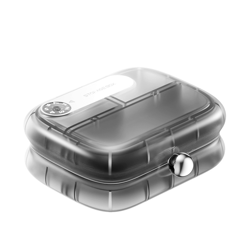 Bolsa de medicamentos - gris transparente - recordatorio de fecha
