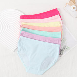 مخزون متوسط الارتفاع للبنات صافي تنفس صغير متوسط كبير ملابس داخلية للأطفال بلون سادة للطلاب الرضع - Product Image 2