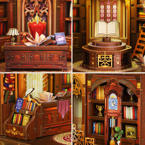 Cayi Lắp Ráp Hiệu Sách Cuốn Sách Nook Kit Booknook Kệ Sách Trang Trí Nội Thất Nhà Búp Bê Trang Trí Phòng Maisons Gỗ Đồ Trang Trí Cho Nhà - Product Image 4