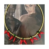 2024 à la mode charme plaqué or perles collier ras du cou haute qualité alliage chaîne saint valentin cadeau d'anniversaire pour Couples hommes femmes