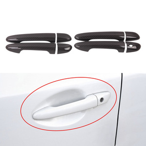 Couvre-poignée de porte style carbone WZXDAUTO, autocollant décoratif extérieur pour accessoires de voiture pour 3 6 CX-5 CX-3 CX-9 - Product Image 3