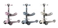 Trottinette à pédales pour filles, jouet 3 en 1, trottinette à 3 roues Offre Spéciale enfants, trottinette à trois roues en polyuréthane, à vendre
