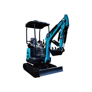 Mini-excavatrice sur chenilles SFJX bleue, fonctionnement hydraulique, moteur 24 CV, capacité de la benne de 0,025 m³ - Product Image 2