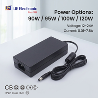 Adaptateur d'alimentation à découpage AC/DC 12V 13V 14V 15V 19V 21V 22V 23V 24V 3.5A 5A 7.5A 90W 95W 100W pour ordinateur de bureau (SMPS)