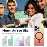 Panneau arrière remplaçable imprimé UV personnalisé en usine pour iPhone 17 16 Plus 15 Pro Max coque de téléphone portable TPU magnétique vierge