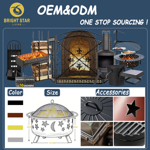 Table de barbecue portable multifonctionnelle moderne en métal antirouille avec crochets pour le <span class=keywords><strong>camping</strong></span> en plein air - Product Image 4