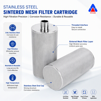Produsen Huahang Filter Sinter Baja Tahan Karat 304, Filter Logam Berpori Tahan Lama, Kartrid Filter Sinter