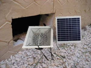 10W พลังงานแสงอาทิตย์ติดผนังพัดลมระบายไอเสียสำหรับจัดส่งกล่องอุปกรณ์ระบายอากาศ - Product Image 4