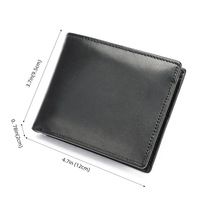 Dompet Kulit Asli Retro Grosir Kustom dengan Desain Sederhana, Tipis, dan Ringkas, Dilengkapi Banyak Slot Kartu dan Kapasitas Besar