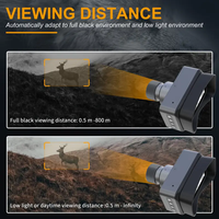 Télescope infrarouge HENBAKER CY900 à double usage jour et nuit, appareil de vision nocturne avec écran Wi-Fi 3,1 pouces 48MP