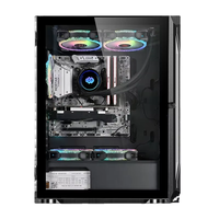 Boîtier de jeu ZeroMaster Black M-ATX & ATX Full Tower avec alliage d'aluminium, 8 ventilateurs, support GPU 320 mm pour les passionnés