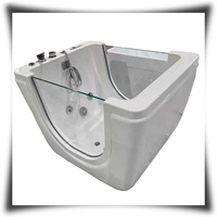 Baignoire autoportante en acrylique pour bébé, baignoire de massage, spa pour bébé thermostatique d'intérieur pour le surf avec fenêtre en verre, piscine pour enfants, spa