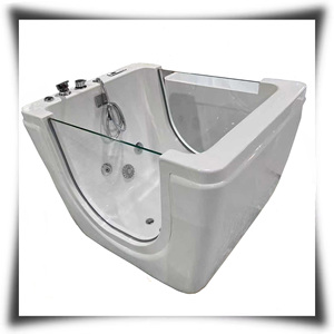 Bañera Acrílica Independiente para Bebés, Bañera <span class=keywords><strong>de</strong></span> Masaje, <span class=keywords><strong>Spa</strong></span> Termostático Interior para Bebés con Ventana <span class=keywords><strong>de</strong></span> Vidrio, Piscina Infantil - Product Image 2