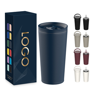 Custom LOGO 17oz Tumblers Wholesale Bulk Customized logo Insulated Stainless Steel Coffee Tumbler Coffee Cup