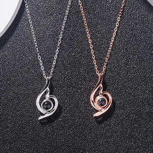 Collier Pendentif Bijoux Fantaisie Collier en Argent 925 Bijoux pour Femme Argent Sterling 925 Bijoux Couples - Product Image 1