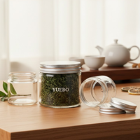 Pot en verre à parois droites pour confiture, épices, fruits, cornichons, miel, aliments en conserve, 6 oz avec couvercle