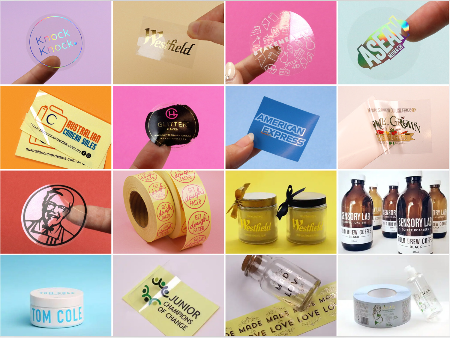 Logo Printed Custom Thank You Sticker Labels For Packing / Gift