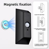 Lampe murale LED à induction corporelle, rechargeable, intelligente, moderne, minimaliste, avec télécommande sans fil et adsorption magnétique, à intensité variable