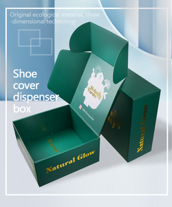 Boîte de papier cosmétique en carton ondulé vert, emballage cadeau, fabrication personnalisée - Product Image 6