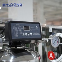 Système de filtration d'eau entièrement automatique 250LPH 500LPH pour puits, machine de purification d'eau domestique avec filtre adoucisseur RO 4040
