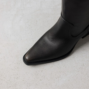 2025 automne hiver élégant dame sur le genou bottes robe de soirée chaussures Design de mode talons hauts femmes mince longues bottes 40 marron - Product Image 6