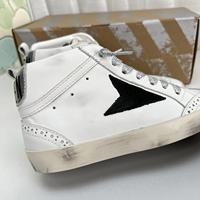 Chaussures de sport en cuir véritable de grande taille 45 pour hommes, baskets dorées de marque célèbre à lacets, style vieilli, pour femmes