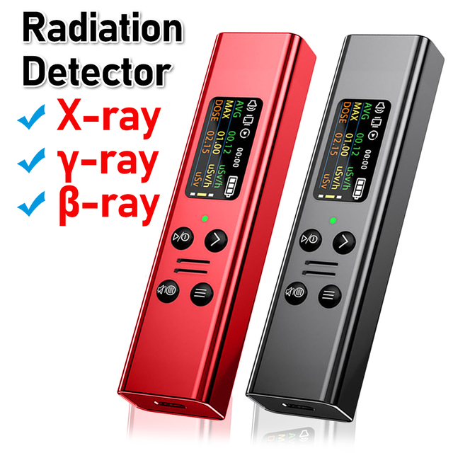 RCXAZ YM06 Smart Nuclear Radiation Detector & EMF Meter, Professional Aluminum Geiger Counter with TFT Display