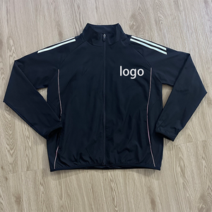 Erkek futbol eğitimi su geçirmez rüzgarlık ceketler toptan Juventues tam fermuar eşofman otomatik kesme tekniği - Product Image 3