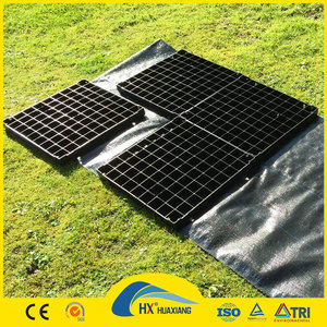 Grille d'herbe en plastique pour l'aménagement paysager et le verdissement, grille d'herbe renforcée pour les sorties de secours dans les parkings avec ouvertures de fleurs plates - Product Image 3