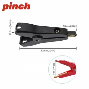 Pinza de Cocodrilo Yuncanxin 5A, Pinza de Prueba de Cobre, Aislada en Plástico Rojo, Gris y Negro, Duradera, para Pruebas Eléctricas - Product Image 2