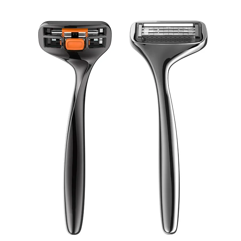 Metal handle system razor 6 blade razor for man shaving razor