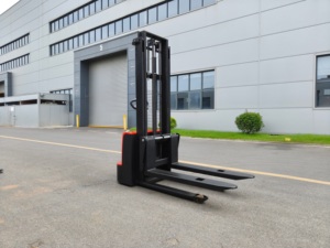 Venta caliente 1000KG 1500KG 2000KG Capacidades Apilador de palés semieléctrico con carretillas elevadoras eléctricas para almacenes y logística - Product Image 4