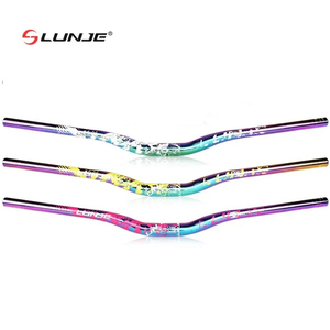 Mango de golondrina LUNJE, <span class=keywords><strong>manillar</strong></span> de arcoíris colorido, altura de elevación, calibre de 35mm, <span class=keywords><strong>manillar</strong></span> de <span class=keywords><strong>bicicleta</strong></span> Multicolor de 31,8*720/780mm - Product Image 2