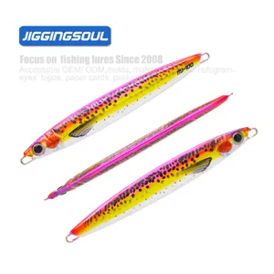 JIGGINGSOUL-RTS318-150g 3D Bionic Printing attracts fish longer flash Fast Sinking sliding Needle tuna major Vertical craft