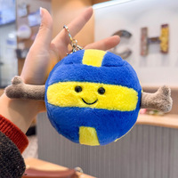 Fabricant Vente en gros Logo personnalisé Porte-clés en peluche Sac à dos pendentif Badminton Baseball Tennis de table Football Basketball Jouets