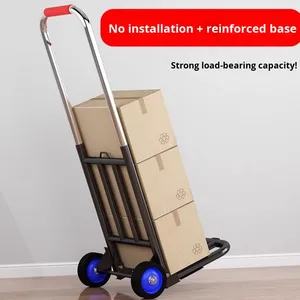 Nhỏ Trọng lượng nhẹ di động gấp xe đẩy OEM Sụp Đổ hộ gia đình mang Trailer cho mua sắm hàng tạp hóa gian hàng van nền tảng - Product Image 2